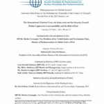 Agenda: Side Event to PACE 2013 session: The ICC, Syria crisis and the Security Council