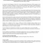 L’Action Mondiale des Parlementaires inquiète face à la vague d'arrestations de parlementaires et de représentants de la société civile au Tchad