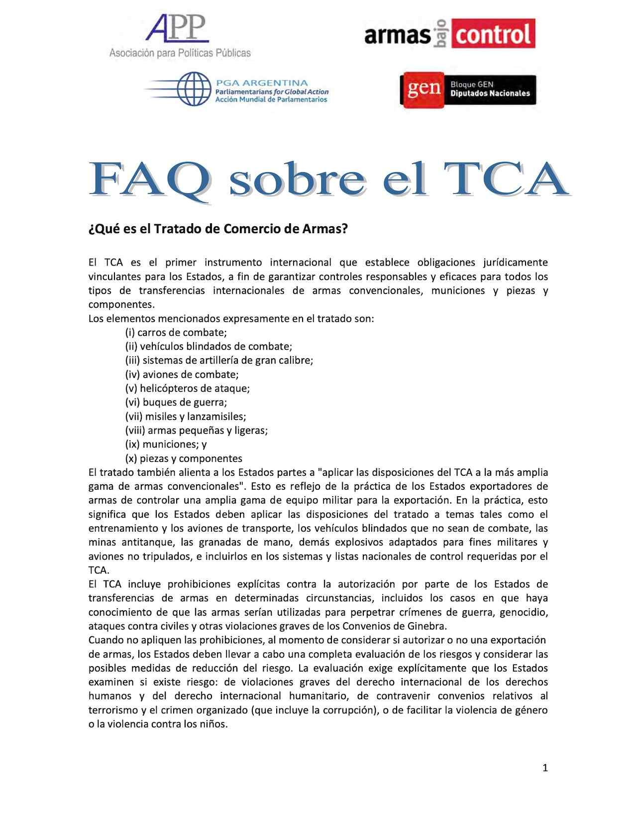 FAQ sobre el TCA