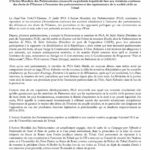 L’Action Mondiale des Parlementaires renouvelle sa profonde inquiétude face aux violations continues des droits de l’Homme à l’encontre des parlementaires et des représentants de la société civile au Tchad