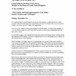 Contribution by Baroness Vivien Stern (Nov. 2013)