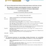 Agenda: PGA's 35th Annual Parliamentary forum, Colombia
