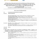 Agenda: Foro Anual De Acción Mundial De Parlamentarios - 35o Periodo de Sesiones