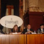 Alte. Jose A. Reilly, Auditor de las Fuerzas Armadas; Dip. Stolbizer; Dr. Horacio Ravenna, Vicepresidente de la Asamblea Permanente por Is Derechos Humanos; Dr. Gabriel Valladares, Comite de la Cruz Roja Internacional